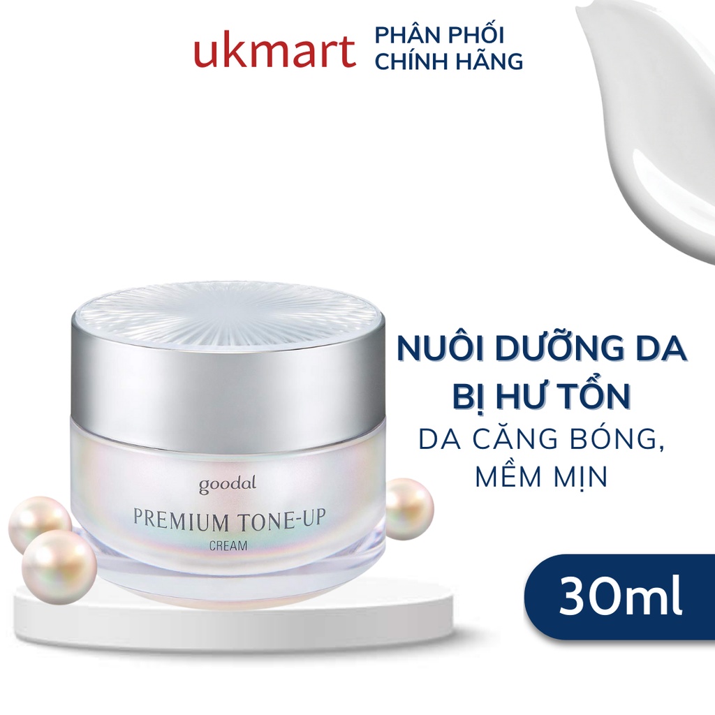 Kem Dưỡng Trắng Da Và Nâng Tone Da Tức Thì Goodal Premium Snail Tone-Up Cream 30ml