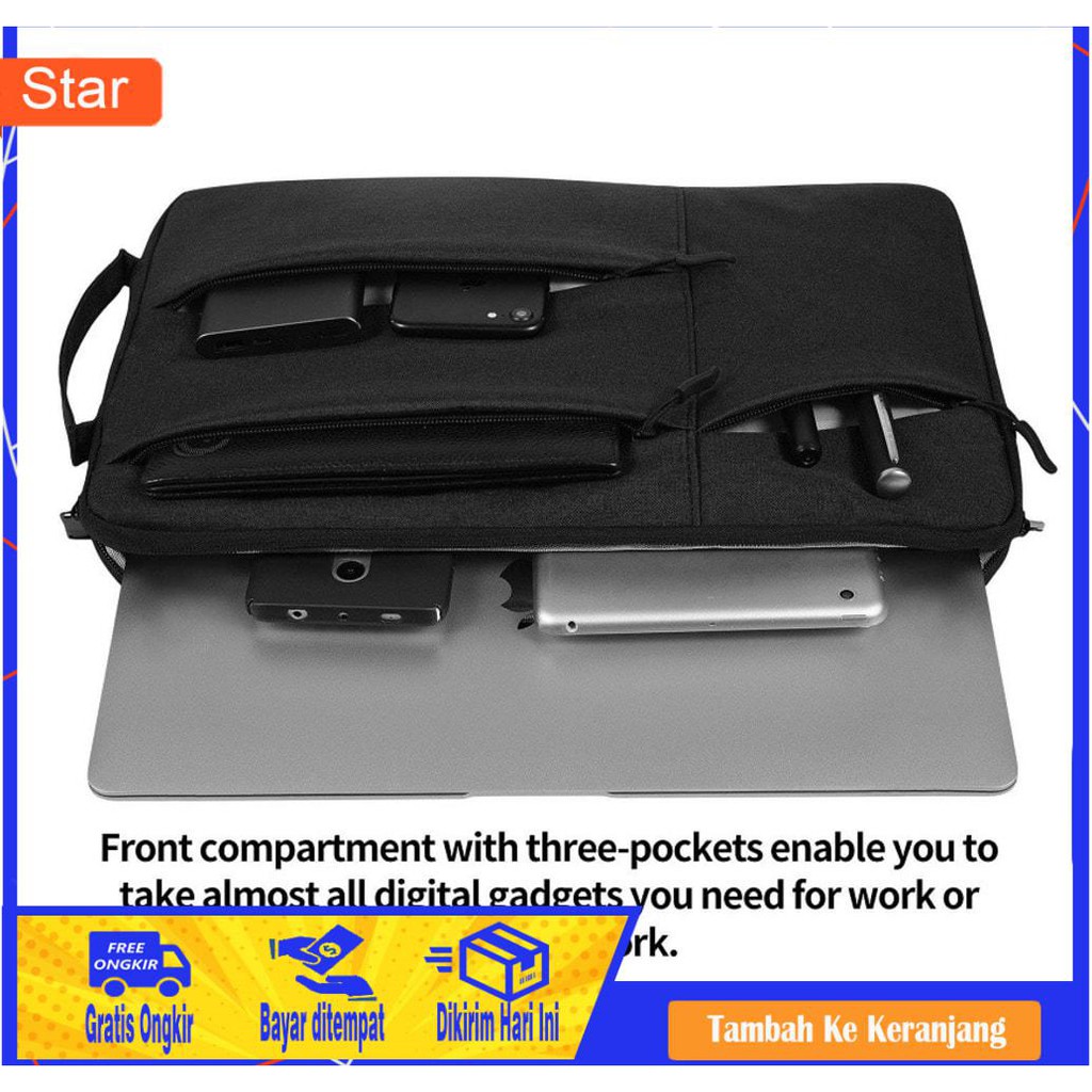 Túi Đựng Laptop Chống Thấm Nước Màu Đen Xk2229 Kích Thước 14 Inch