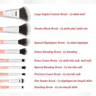 Bộ cọ 𝐁𝐇 𝐂𝐨𝐬𝐦𝐞𝐭𝐢𝐜𝐬 𝐑𝐨𝐬𝐞 𝐐𝐮𝐚𝐫𝐭𝐳 𝟗 𝐏𝐢𝐞𝐜𝐞 𝐁𝐫𝐮𝐬𝐡 𝐒𝐞𝐭 SALE 50%