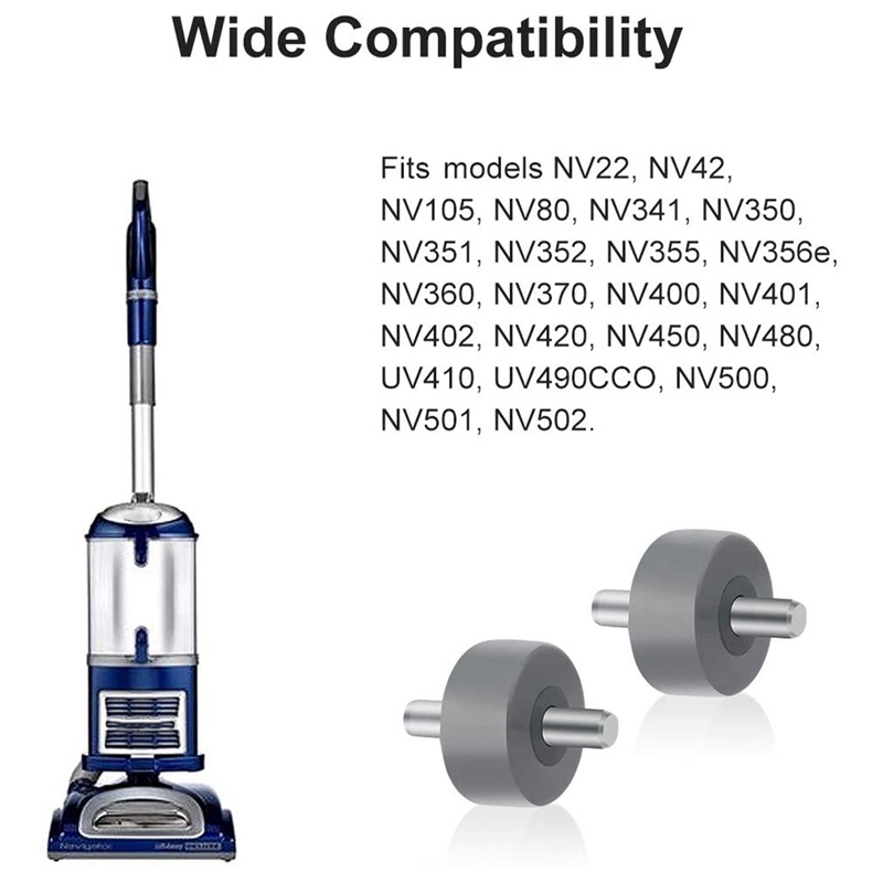 2 Bộ Bánh Xe Trước Thay Thế Cho Máy Hút Bụi Shark NV350, NV351, NV352, NV355, NV356E, NV500, NV501, NV502