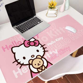 Tấm lót chuột và bàn phím cỡ lớn in hình mèo hello kitty xinh xắn cho học sinh/văn phòng