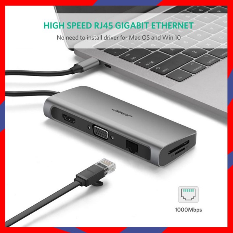 Adapter Chuyển Đổi Macbook Đa Năng Chính Hãng Ugreen 9in1 40873 | BigBuy360 - bigbuy360.vn