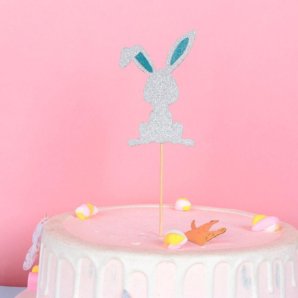 GOGOUP Set 4 / 8 Que CắM HìNh Thỏ Dễ Thương NhiềU MàU TuyệT ĐẹP Trang Trí BáNh Cupcake