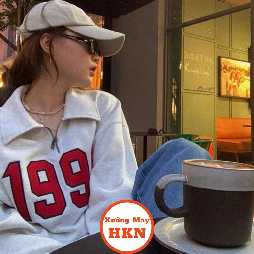 Áo Sweater Nữ Khoá Cổ Thêu 1996 Chất Bozip Dầy Cộm Mã 812 Xưởng May HKN | BigBuy360 - bigbuy360.vn