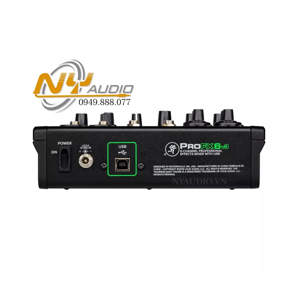 Thiết bị mixer phòng thu Mackie ProFX6v3