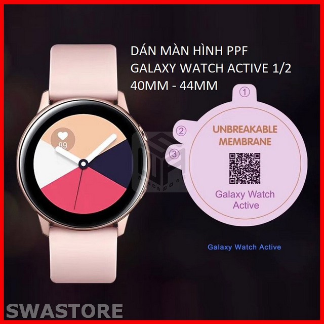 Dán màn hình PPF King Kong đồng hồ Galaxy Watch Active và Active 2 40mm và 44mm SWASTORE