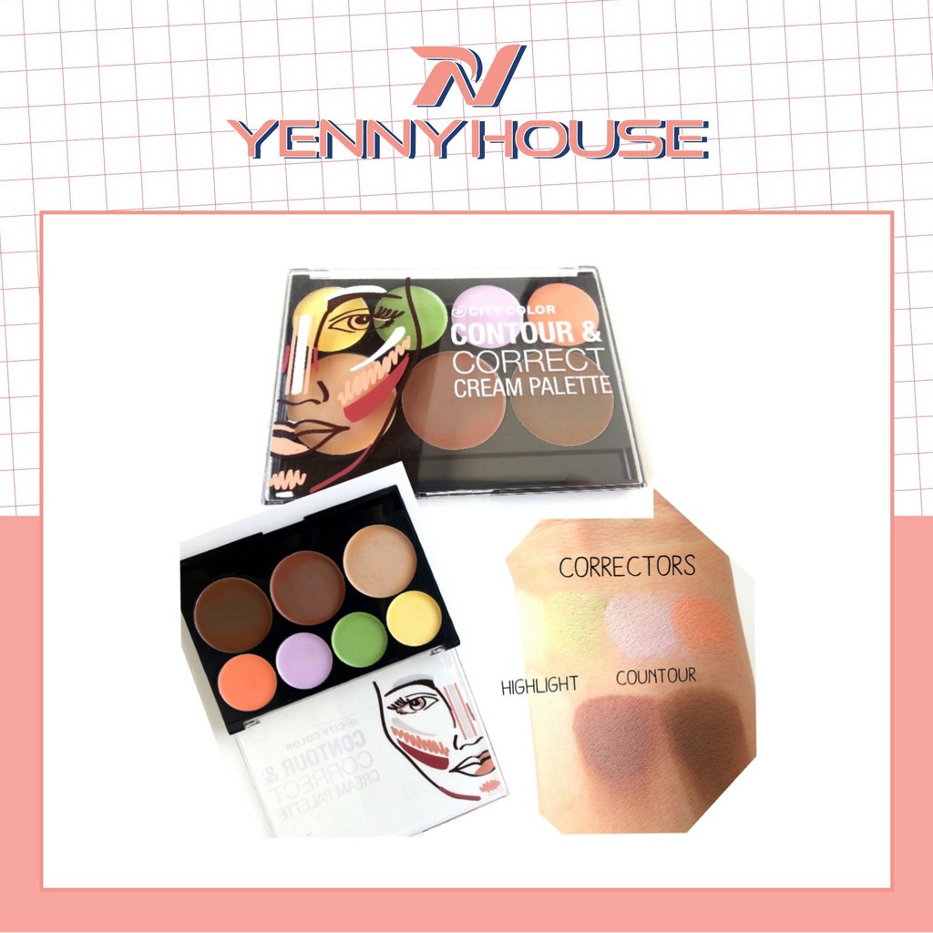 City Color Contour and Correct cream Palette