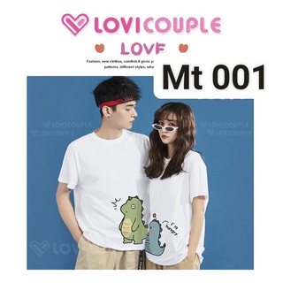 { SALE KHUYẾN MÃI } ÁO ĐÔI KHỦNG LONG YÊU THƯƠNG BÊN NHAU