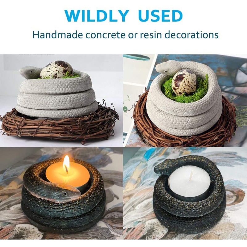 Khuôn Silicone Tạo Hình Rắn 3D Làm Đồ Thủ Công DIY Cho Bé