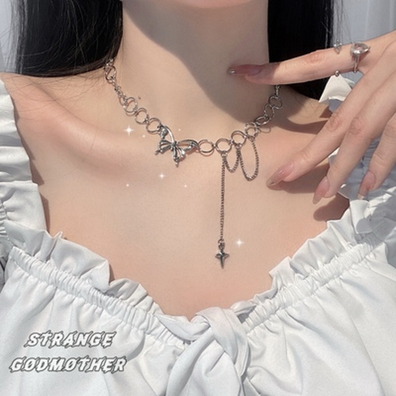 Vòng Cổ Choker Hình Bướm Xinh Xắn Dành Cho Nữ
