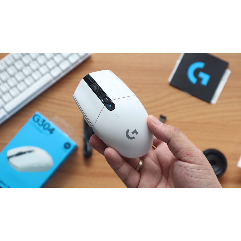 [Mã 33ELSALE hoàn 7% xu đơn 300k] Chuột game không dây Logitech G304 Lightspeed, Hero Sensor max 12.000DPI chính hãng