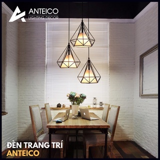 Đèn thả kim cương Fi-D250mm thả trần trang trí chung cư quán xá tiệm showroom giá rẻ bên bỉ Anteico decor giá rẻ hà nội