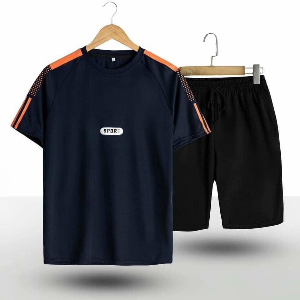 Bộ quần áo nam TOP Menswear phong cách thể thao vải thun mềm co dãn trẻ trung, set quần áo thể thao nam