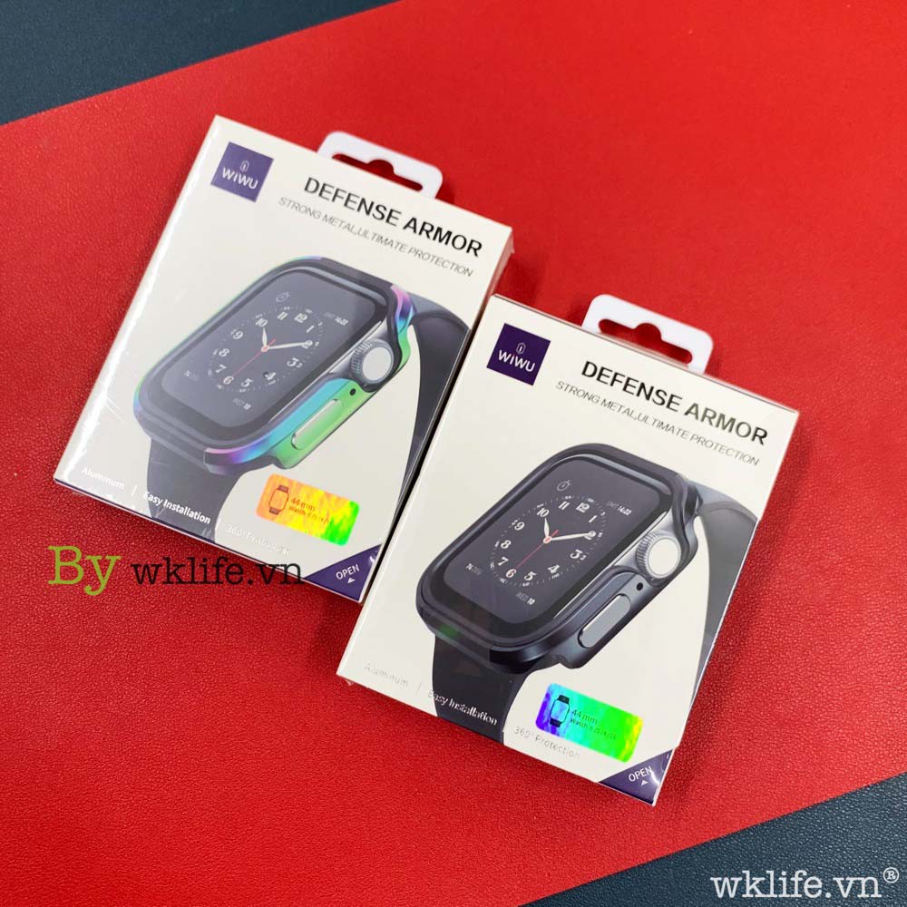 Ốp Viền Apple Watch WiWU Defense Armor Viền Nhôm Size 44mm Apple wacth Seri 4/5/6/SE