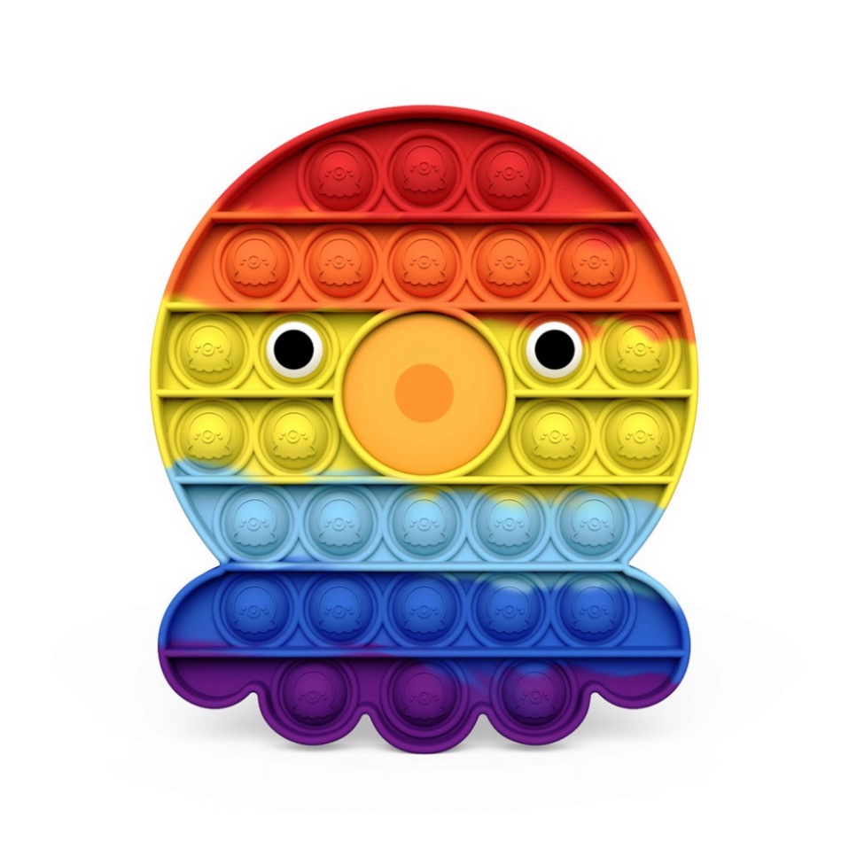 Foxmind Push Pop It Fidget Toy Rainbow Color Finger Pressure Bubble SensoryToys đồ chơi Bóp bong bóng thư giãn xả stress