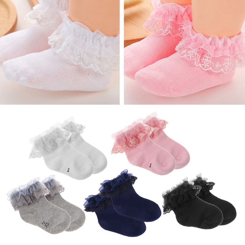 Vớ Ren Công Chúa Cho Bé Gái (Size 1-12)