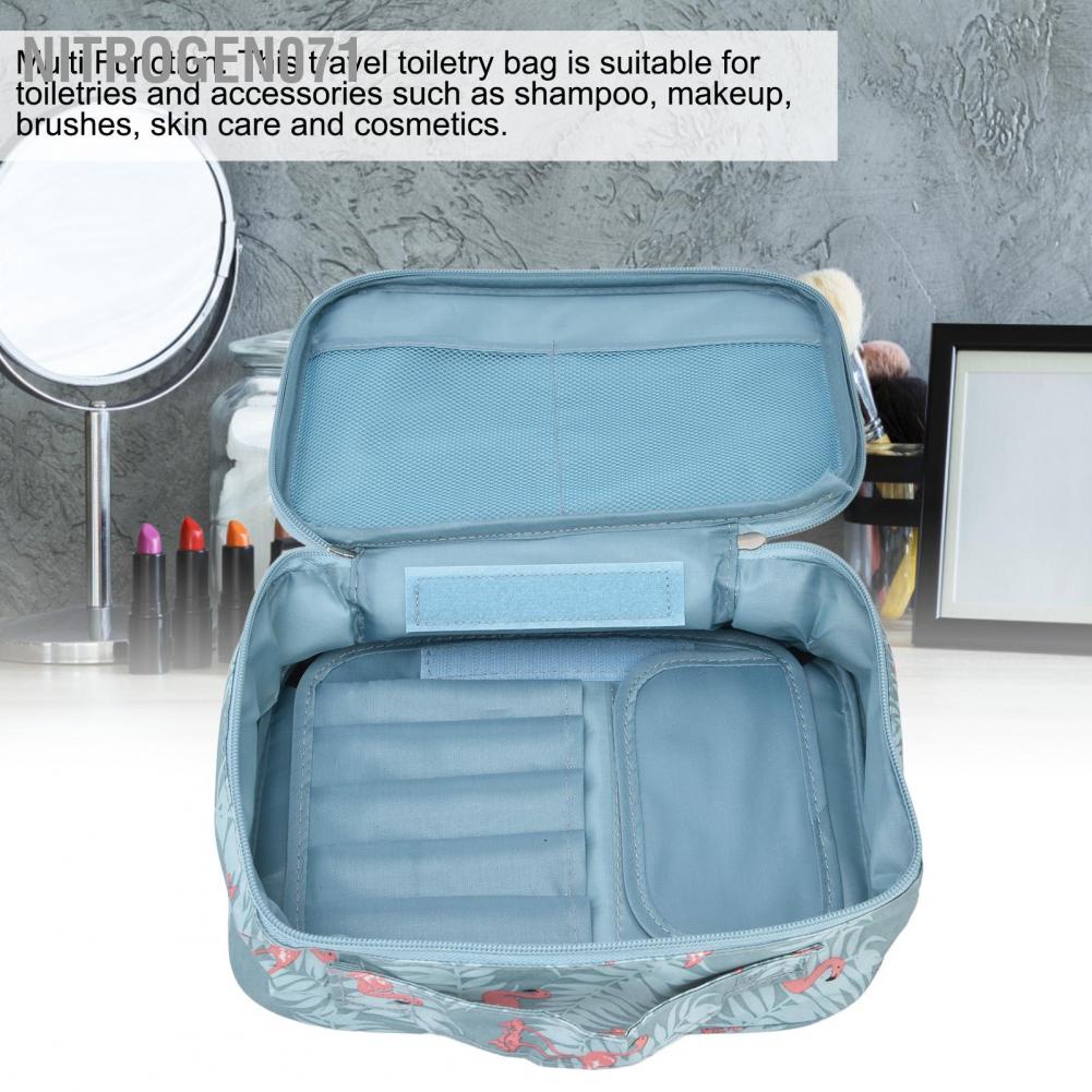 Nitrogen071 Túi đựng đồ vệ sinh Nylon bền chống thấm nước Thiết kế thời trang đa chức năng Dung tích lớn du lịch