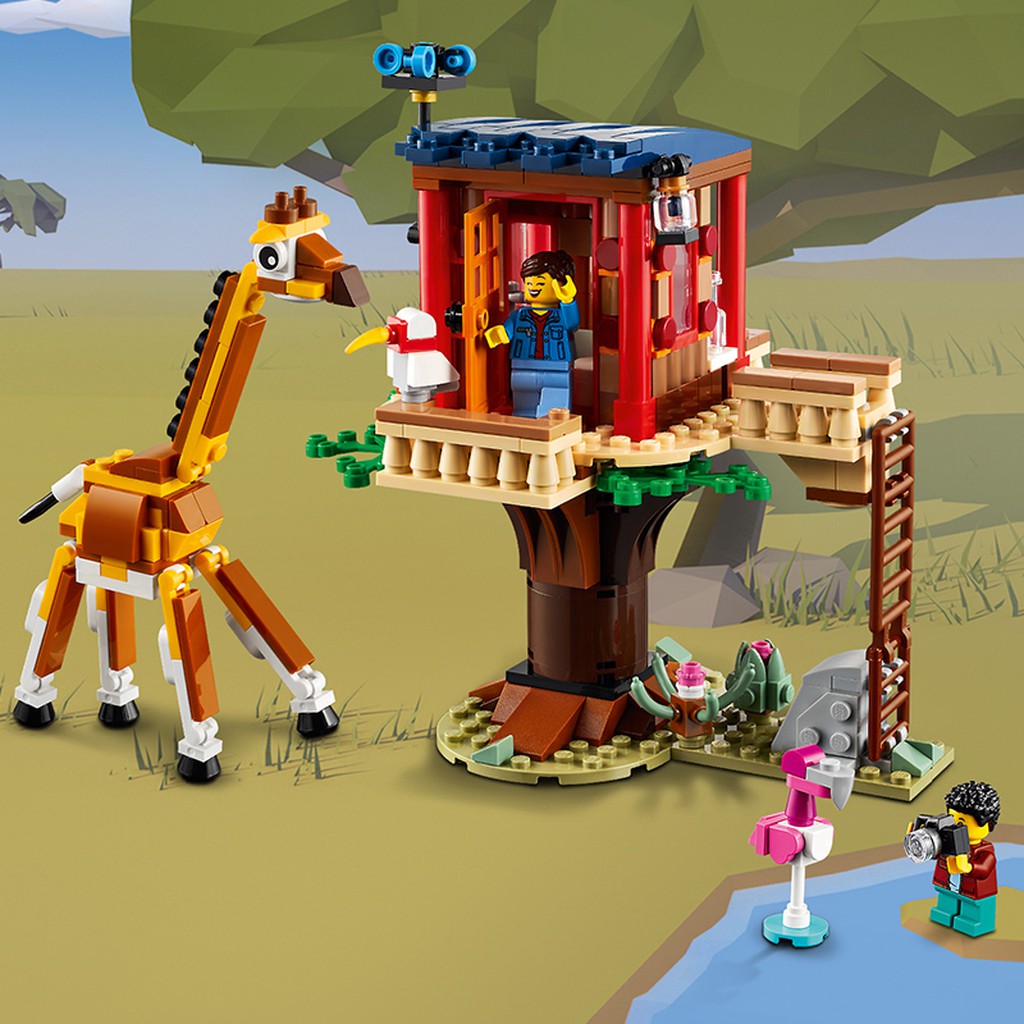 Đồ Chơi Lắp Ráp LEGO CREATOR Nhà Cây Safari 31116 Cho Bé Trên 7 Tuổi