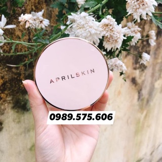 Phấn nước April Skin bản hồng Magic Essence Shower Cushion
