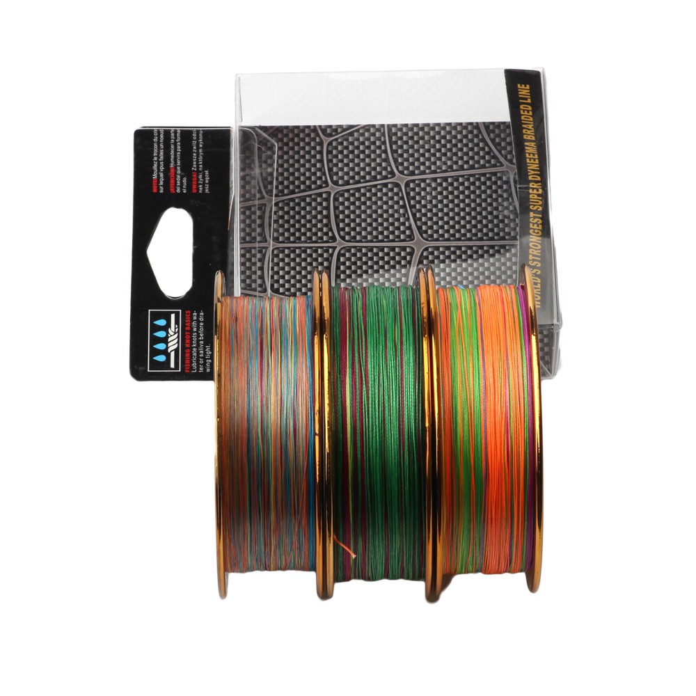 Cuộn dây câu cá 8 sợi 100m bền màu chất lượng cao