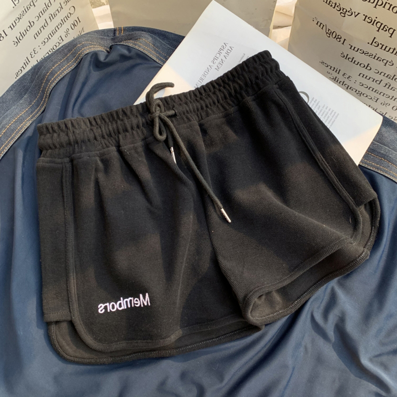 2021 Summer new casual Pants outside sports shorts Women mid-waist five-point wide-legged pants