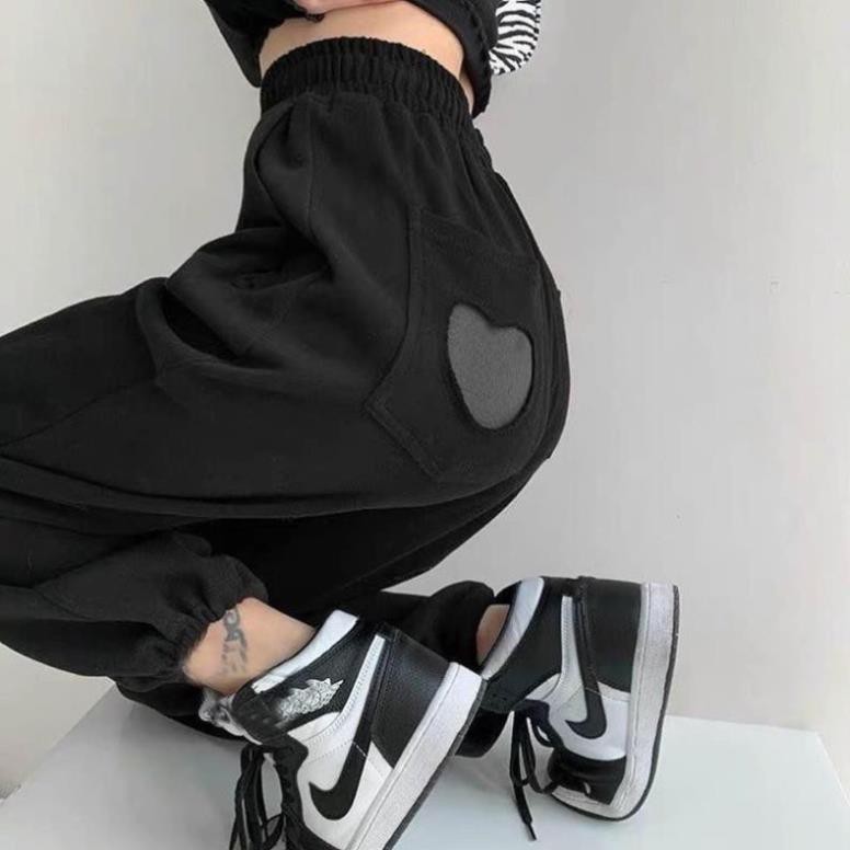 [VIDEO ẢNH THẬT] Quần Jogger Ống Rộng Bo Chân Chất Nỉ Đẹp - Quần Tim Mông Unisex (ảnh thật tại shop)