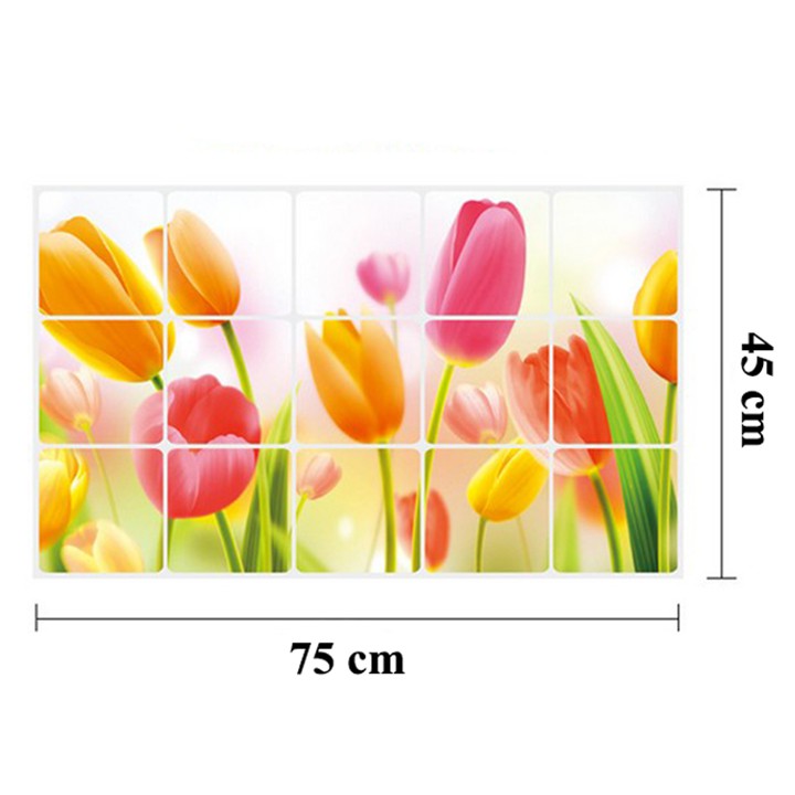 Giấy Dán Bếp Tráng Nhôm Cách Nhiệt Cỡ 45x75cm