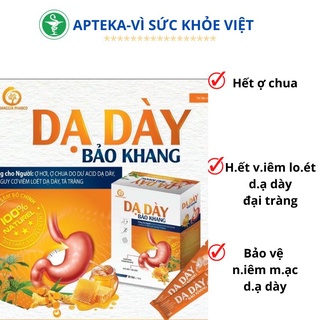 DẠ DÀY Bảo Khang: Dùng cho người Ợ hơi, ợ chua do dư Acid dạ dày, có nguy cơ viêm loét dạ dày, tá tràng