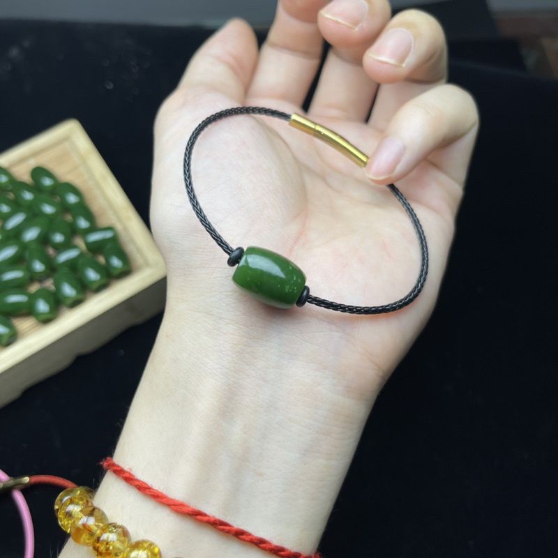 Vòng tay lu thống đá  đã trì chú đầu xuôi đuôi lọt, may mắn khóa bấm cao cấp bảo hành trọn đời