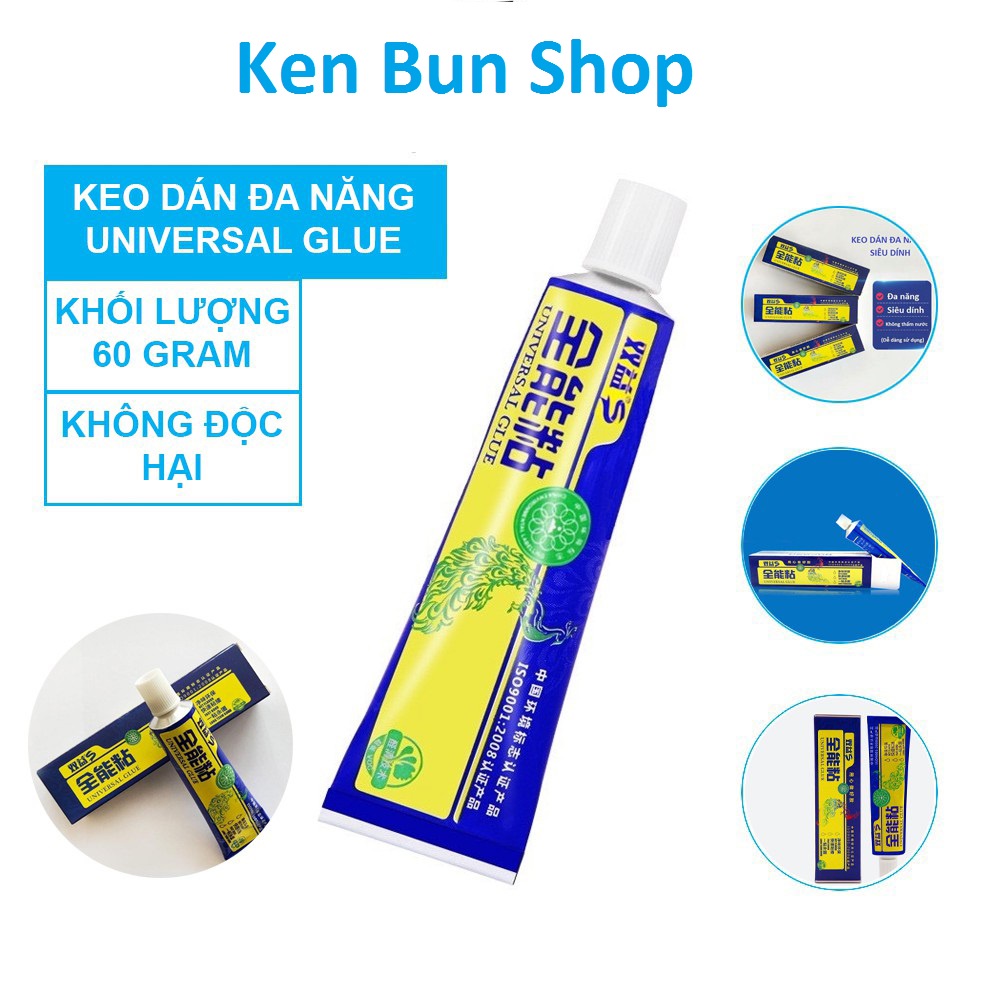 Keo Dán Đa Năng Siêu Dính Gạch Đá, Gỗ, Sắt, Nhựa Universal Glue 60g