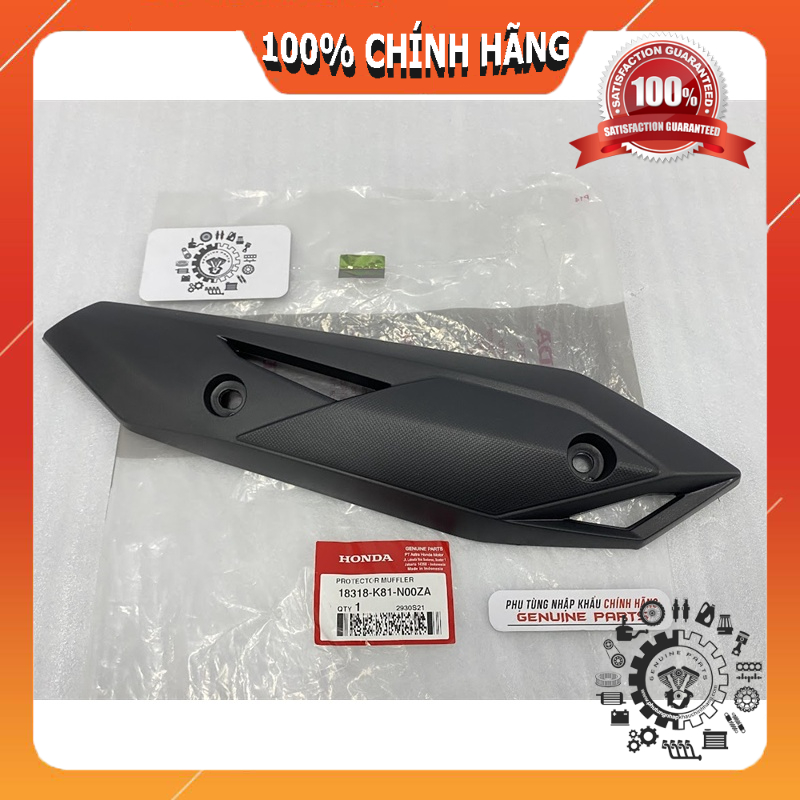 Ốp che pô BEAT 110 K81 2016 chính hãng Honda Indo 18318K81N00ZA
