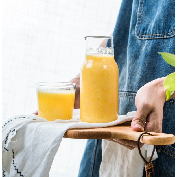 Bình thủy tinh có nắp đựng đồ uống, trang trí, chụp ảnh giới thiệu sản phẩm 103 - Shop28Decor.com