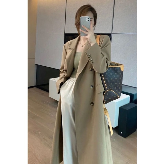 Áo khoác kaki cổ vest thời trang mùa thu cá tính cao cấp cho nữ
 | BigBuy360 - bigbuy360.vn