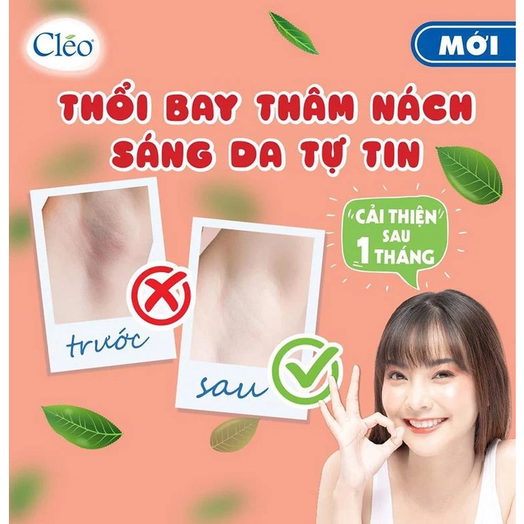 Kem Giảm Thâm Nách & Khử Mùi, Dưỡng Da Sáng Mịn CLEO Complex Whitener & Deodorizer 35g [che tên sản phẩm khi giao hàng]