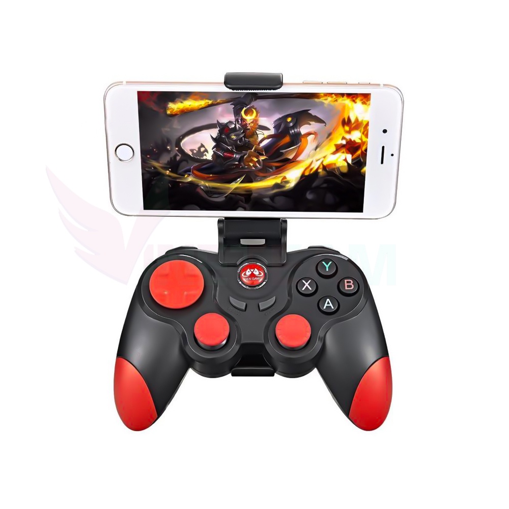 Tay cầm chơi game bluetooth gamepad s5 cho android ios điện thoại tivi kèm giá đỡ điện thoại -dc4726