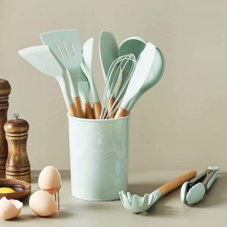 Bộ dụng cụ nhà bếp 11 món màu xanh
