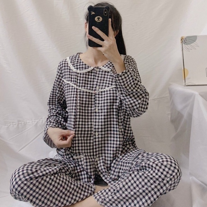 Bộ bầu và sau sinh Dài tay chất chéo thái cho mẹ bầu từ 48-&gt;68kg - 𝐁𝐃𝟑𝟖