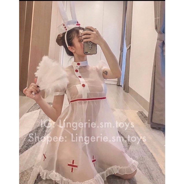 YT1300 Trang Phục Cóplay Thỏ Y Tá Gợi Cảm - Bunny Girl - Hoá Trang Sexy | BigBuy360 - bigbuy360.vn