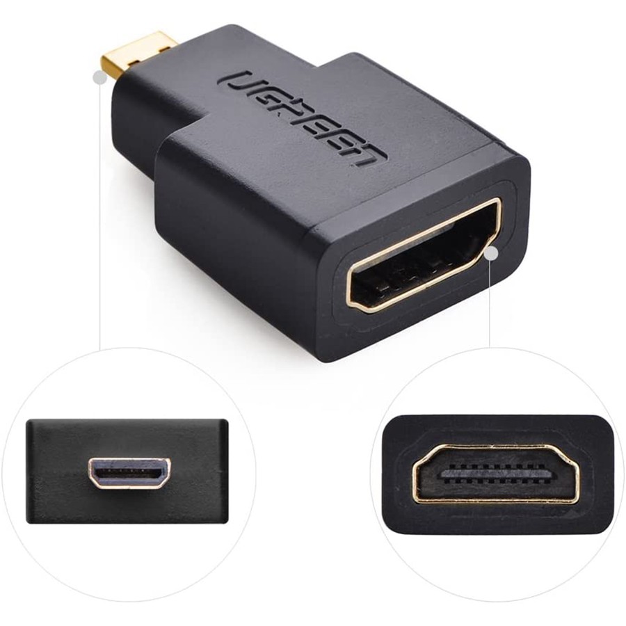 Đầu chuyển Micro HDMI sang HDMI Ugreen 20106 chính hãng - Hapustore