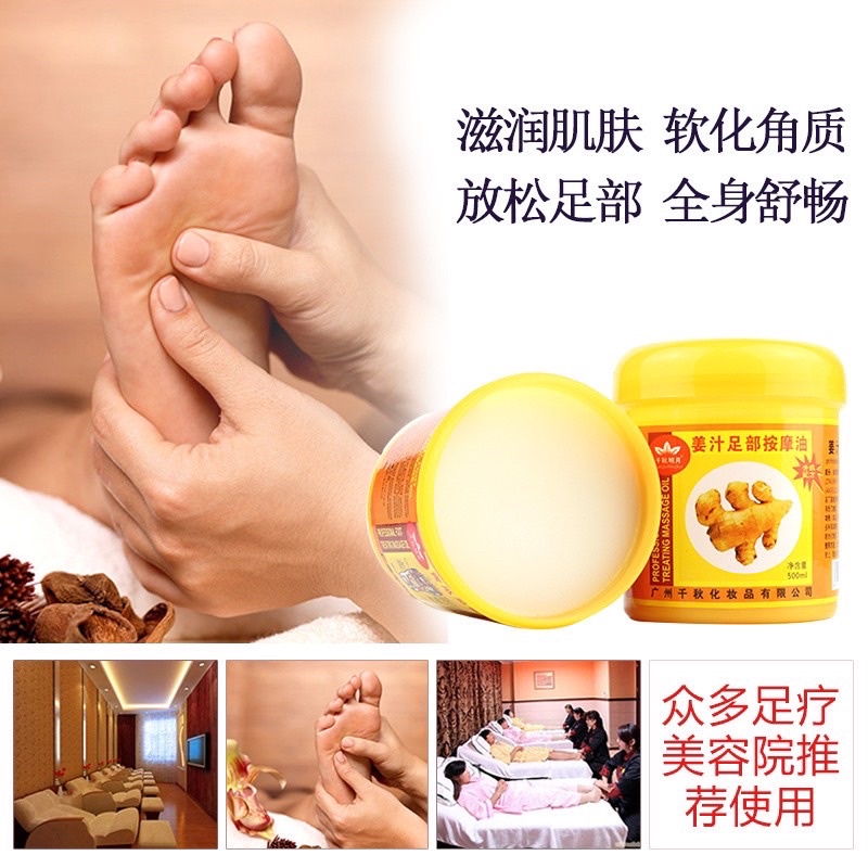 Kem massage chân gừng lưu thông khí huyết
