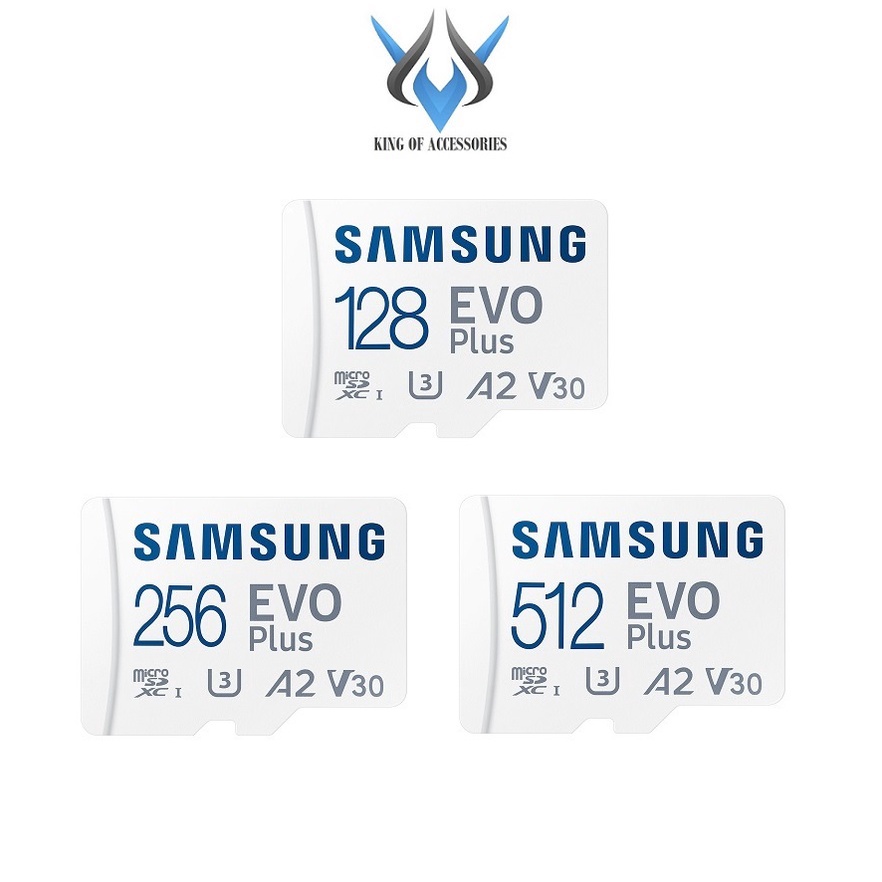 Thẻ nhớ MicroSDXC Samsung Evo Plus U3 A2 V30 512GB / 256GB / 128GB 130MB/s V2021  - Phụ Kiện 1986
