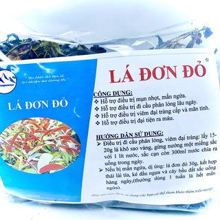 Lá Đơn Đỏ Khô, thơm, sạch hàng chất lượng tốt 500g