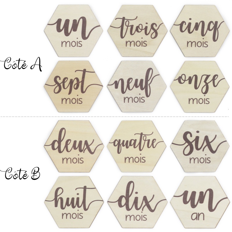 Thẻ Ghi Chú Đánh Dấu Cột Mốc Phát Triển Theo Tháng Làm Phụ Kiện Chụp Ảnh Cho Bé