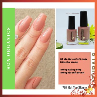 [Sơn Thường Như Sơn Gel] Sơn Móng Tay Màu Cam Nhạt 15ml ONC Organic Naturals Collection