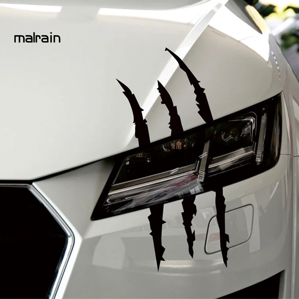 Sticker phản quang trang trí đèn pha xe hơi hình móng vuốt độc đáo