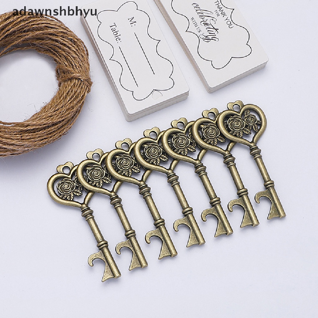 Bộ 5 Móc Khóa Hình Mở Nắp Chai Bia Hoa Hồng Sáng Tạo