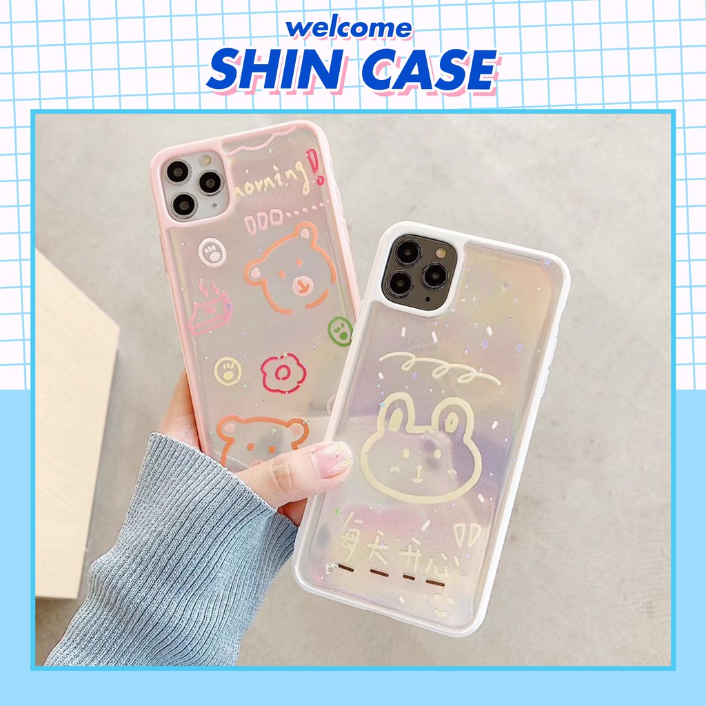 Ốp lưng iphone Bear phản quang 5/5s/6/6plus/6s/6splus/7/7plus/8/8plus/x/xr/xs/11/12/pro/max/plus/promax | BigBuy360 - bigbuy360.vn