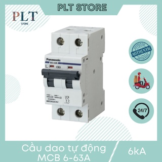 Cầu dao tự động din bảo vệ quá tải và ngắn mạch, mcb, cb 2 tép bbd 2p 6a -> 63a dòng cắt 6ka panasonic bbd