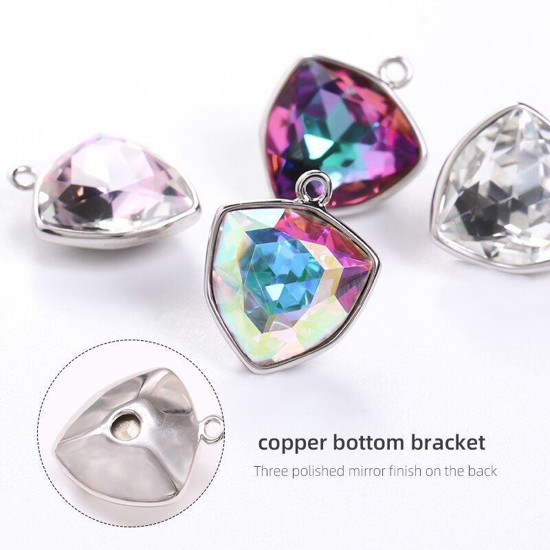 Vòng cổ Mặt Kính Đính Đá Lấp Lánh Kèm Móng Vuốt Đồng