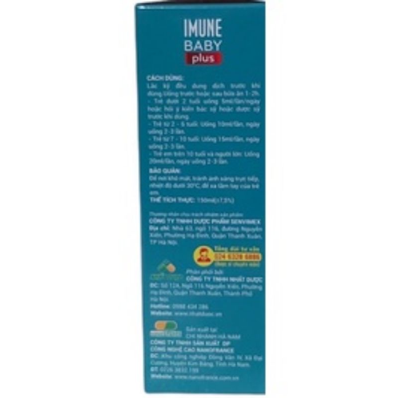 Siro ăn ngon IMUNE BABY plus